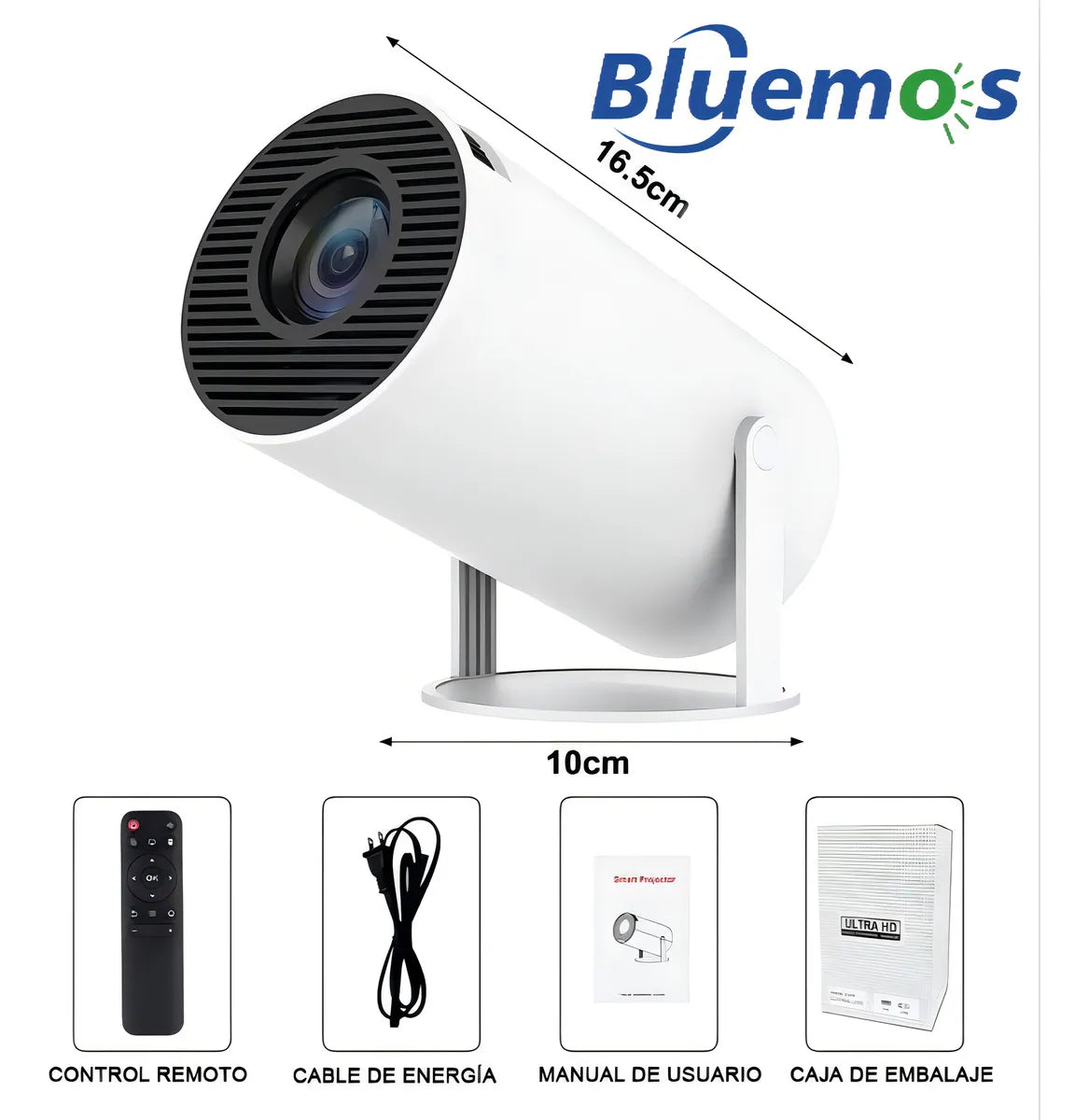 Proyector zebbris Smart Para Cine En Casa Hy300 1080hd Android 11 Co