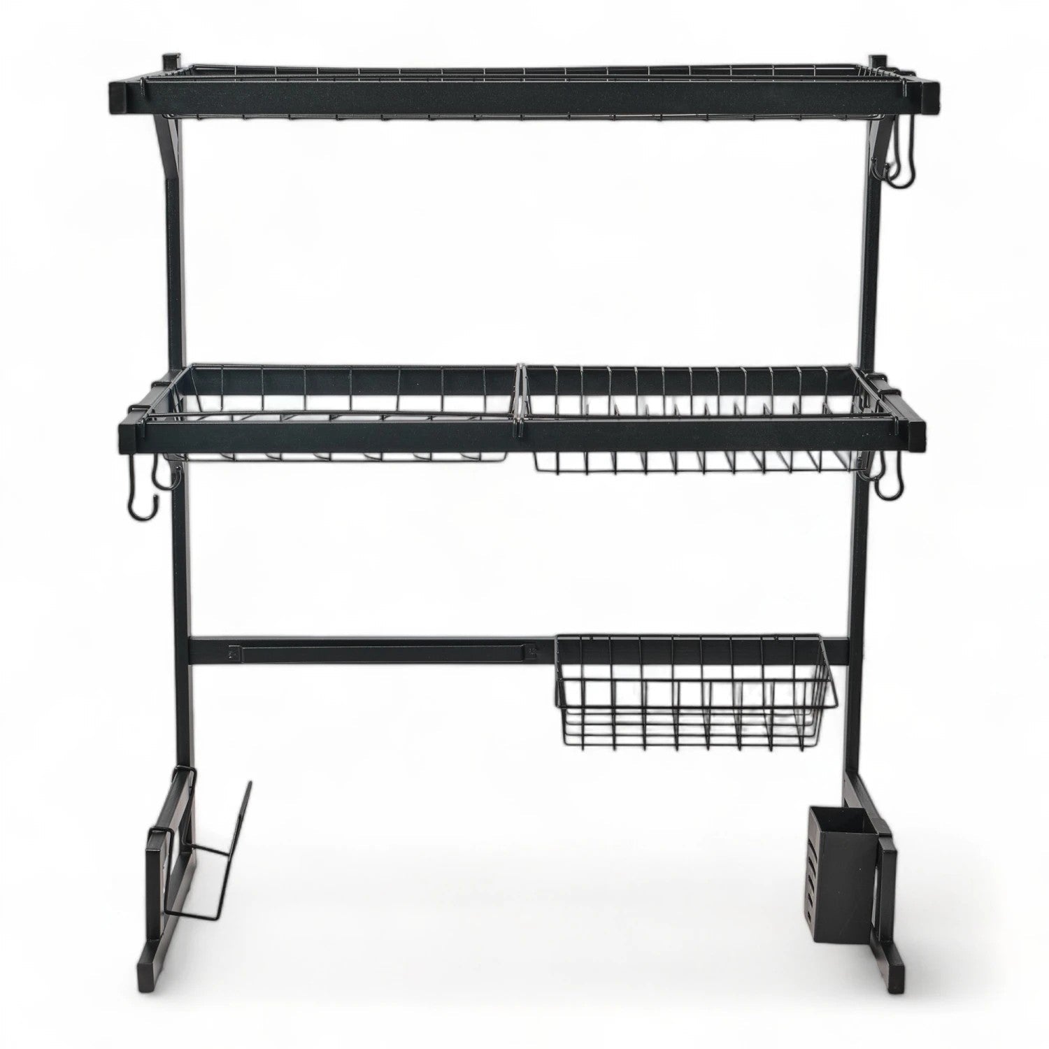 Seca Plato Acero Inoxidable 65cm Escurridor 2 Pisos Zebbris