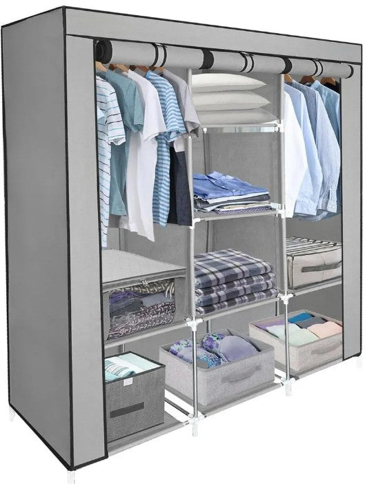Closet Aramario Ropero Armable 3 Puertas Organizador Portatil