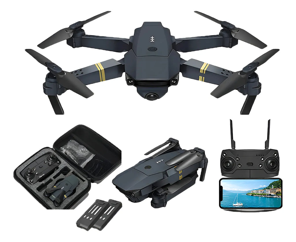 Drone Plegable 998 Pro Doble Cámara 4K Negro 3 Baterías 40 Min Vuelo