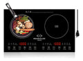 Estufa De Inducción 2 Puestos 1000w Control Táctil 9 Niveles Color Negro