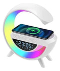 Parlante Lampara G Cargador Inalámbrico Rgb Reloj Bt