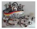 Ollas En Acero Quirurgico Inoxidable 13 Pz Hoffman