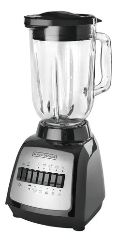 Licuadora Black+decker Durapro Negra Con Vaso De Vidrio 120v