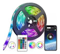 Cinta Led Luces 5mts Multicolor 5050 Bluetooth + Control Luz Colores 110v